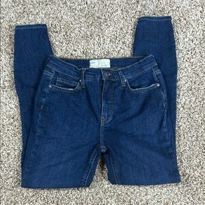Free People Dark Blue Skinny Jeans
